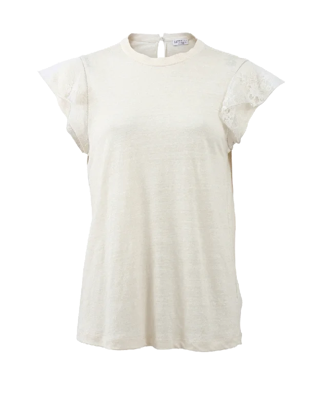 Lace Shoulder T-Shirt performance
