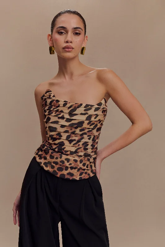 Tokio Suiting Corset - Leopard Print