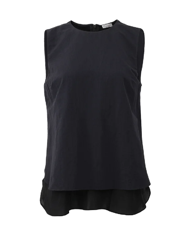 Gauze Zip Tank Classic Women's Tweed