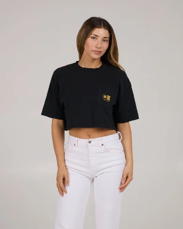 Buoy Tee - Faded Black Tough Women's Military - inspired