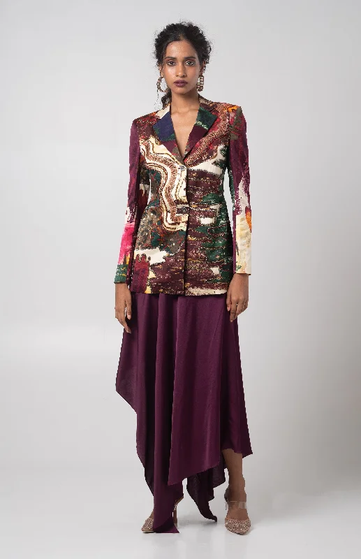 Char Blazer Set Feminine Women's Style 