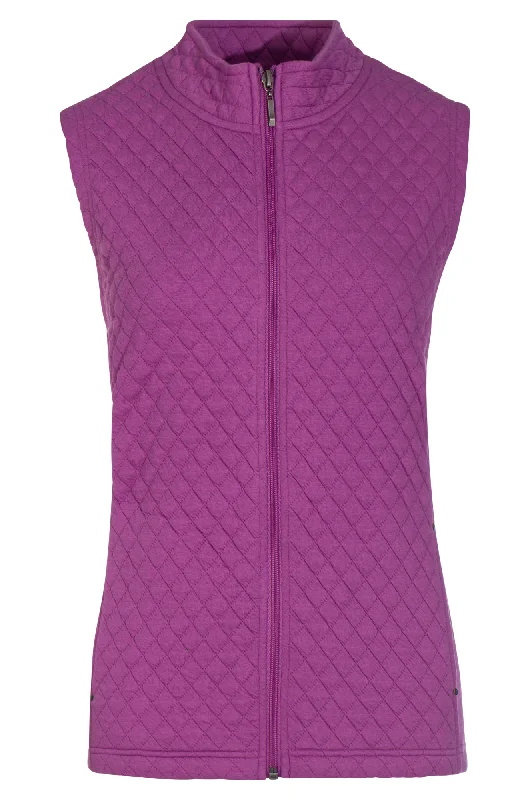 Quilted stitch Brushed Fleece Vest | ORCHID | 2254ZZ Gym