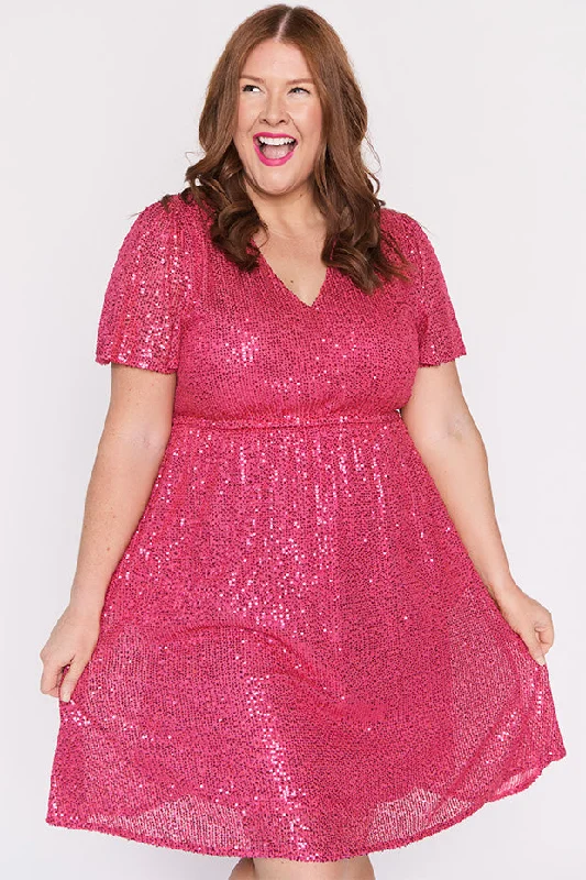 Angelica Pink Sequins Dress purpose