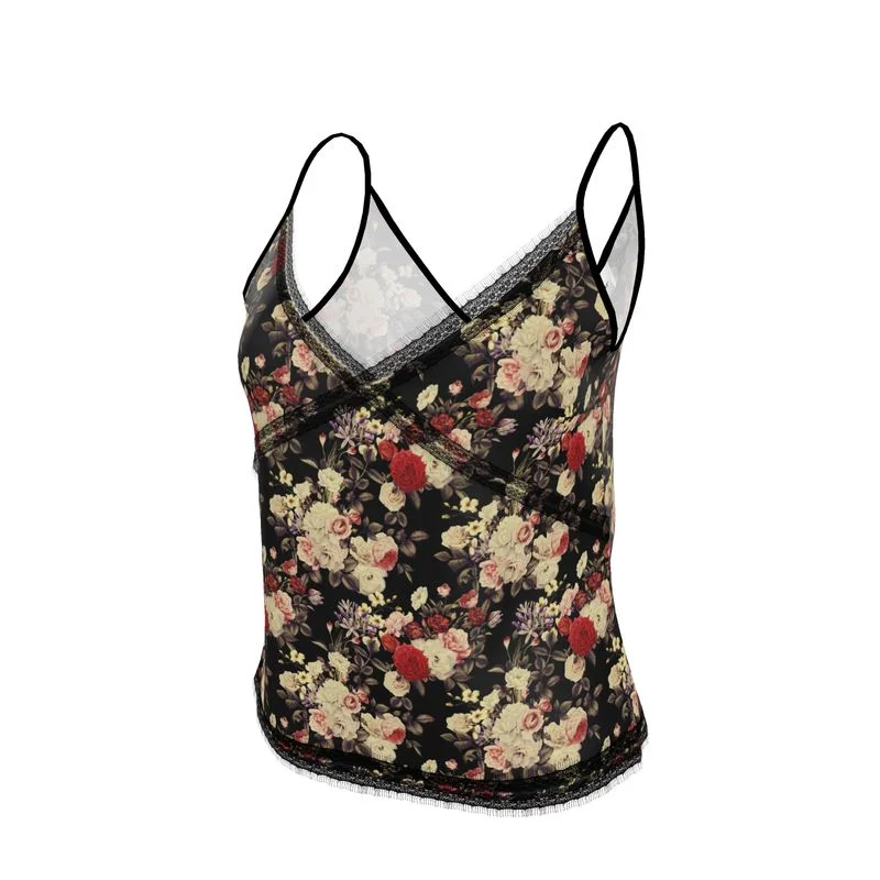 Silk Cami - Blooms Dark Botanicals Collection