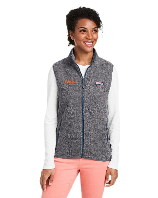 Vineyard Vines Ladies Harbor Fleece Vest Bold Women's Animal Print