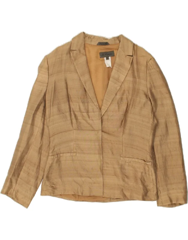 LES COPAINS Womens Blazer Jacket IT 44 Medium Brown European