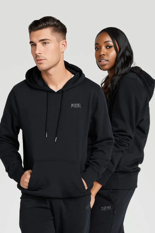 INSPORT UNISEX ALASKA BLACK HOODIE Dynamic Women's Moto