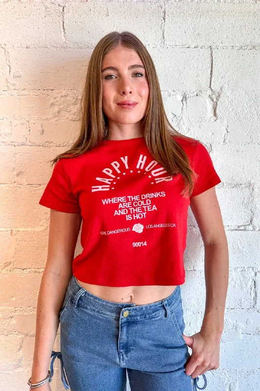 Happy Hour Tee Refined Women's Hand - crafted