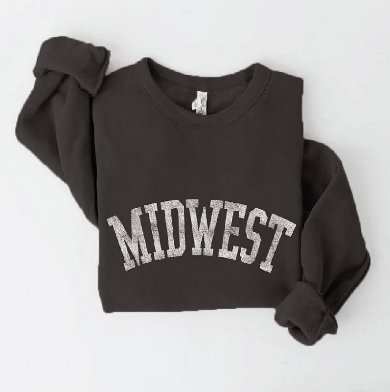 Black Midwest Crewneck