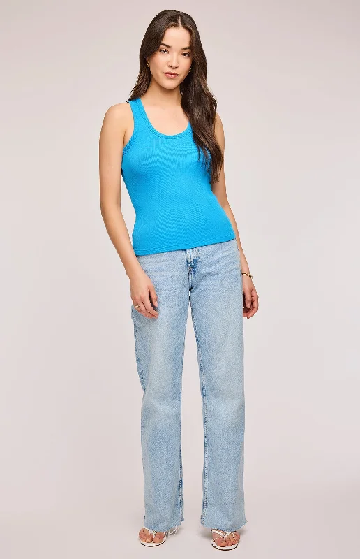 Bowen Ribbed Tank Top Cozy Women's Sherpa - lined