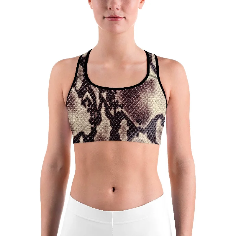 Anaconda Snake Skin Sports Bra