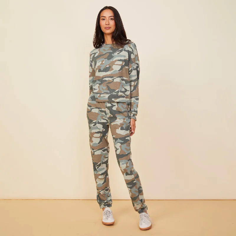 Camo Boxy Sweatshirt Vintage Women's 1970S 