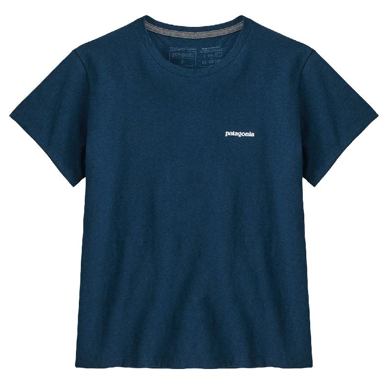 Patagonia P-6 Logo Responsibili Tee Tidepool Blue Geometric