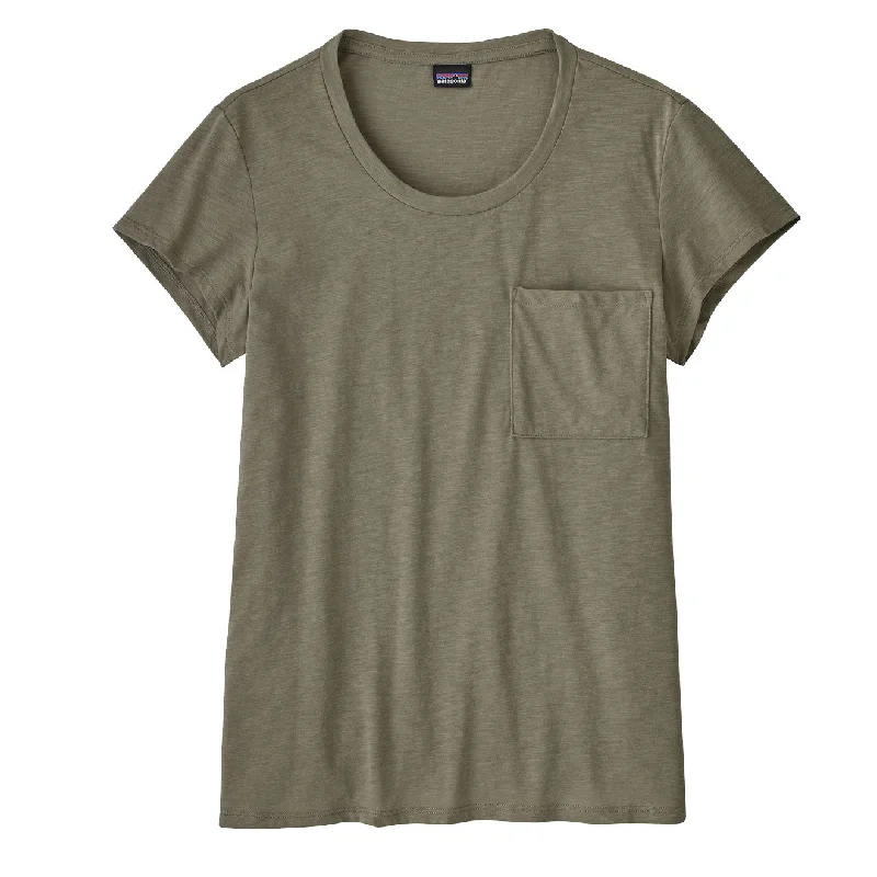 Patagonia Womens Mainstay T-Shirt Garden Green Casual Women's Loose - fitting