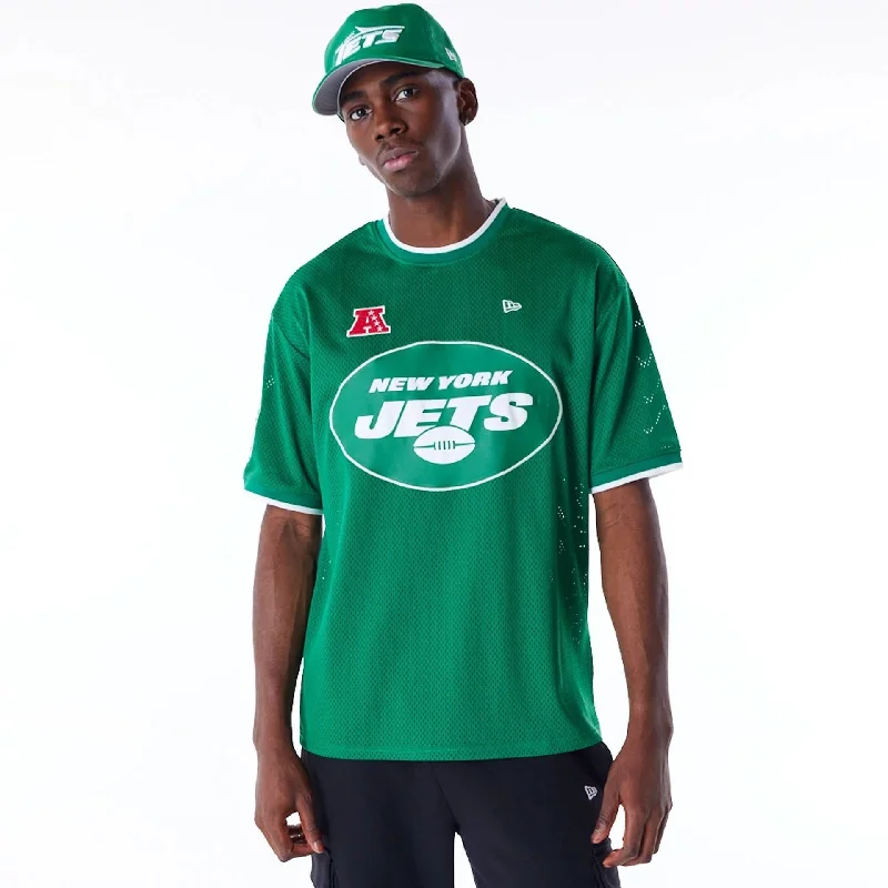 New York Jets NFL Mesh Green Oversized T-Shirt British Gentlewoman Style