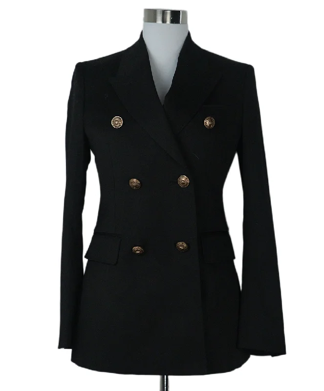 Golden Goose Navy Wool Blazer sz 4 Laid - back Women's Style