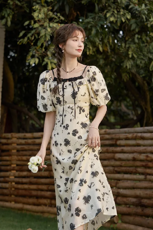 Black Floral Maxi Dress for Women Dynamic Women's High - energy