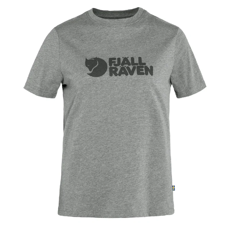 Fjallraven Womens Logo Tee Grey Melange Compression