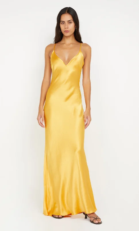 SOL TIE MAXI DRESS - MANGO Minimalist Women's Casual