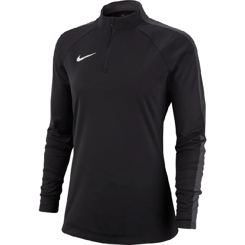 NIKE WOMEN'S DRY ACADEMY 18 TOP-BLACK Disco