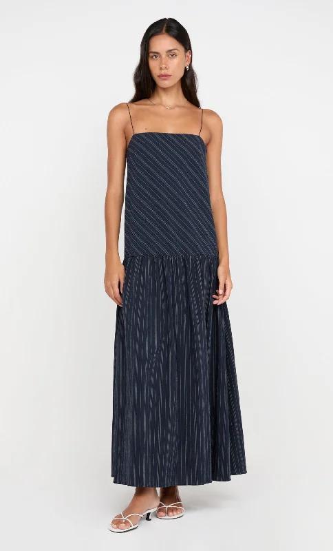 PEYSON MAXI DRESS - INK/ IVORY STRIPE Athletic Women's 