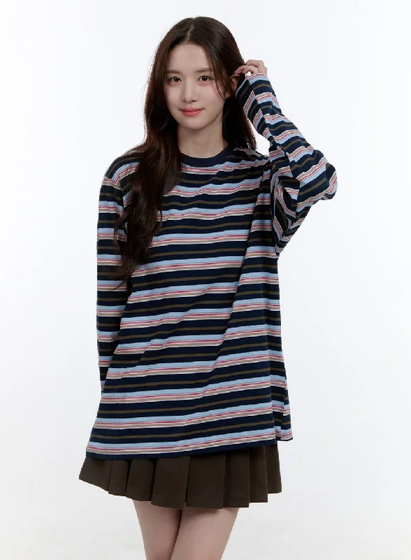 Chic Round Neck Long Sleeve Top OO407 Luxurious Women's High -  end