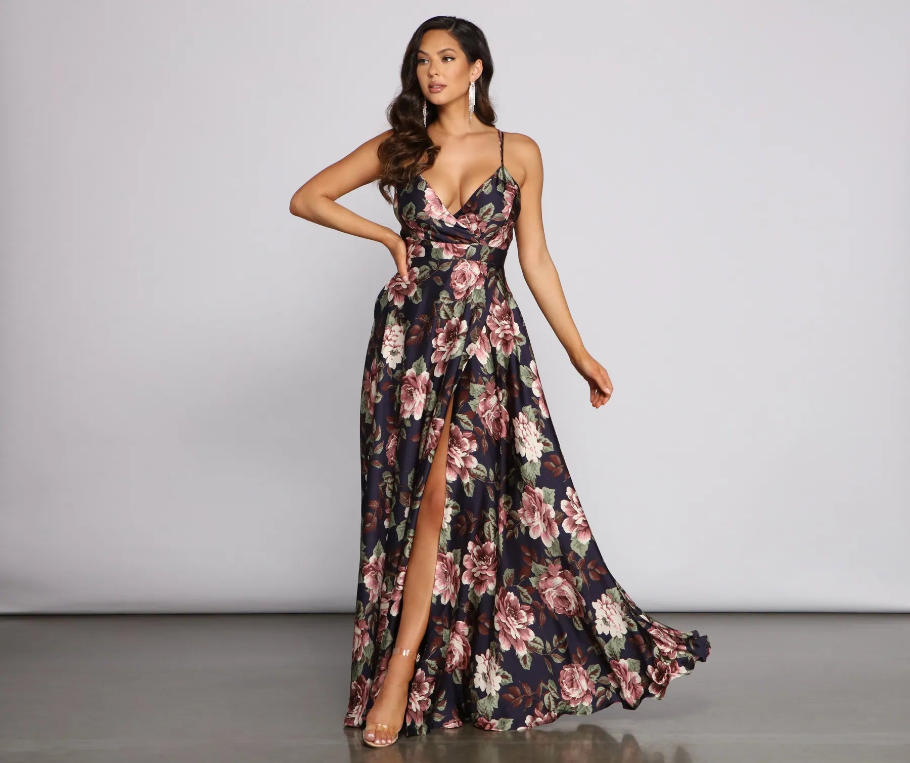 Betty Formal Floral A-Line Dress Cool Women's Distressed