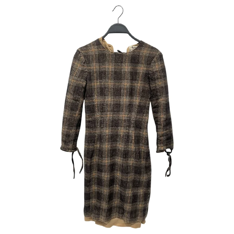 Acne Studios/LS Dress/32/Plaid/Wool/MLT/