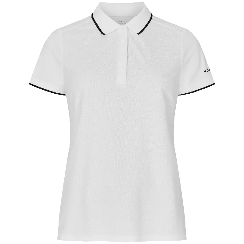 Womens Miriam Regular Fit Soft Polo White - 2025 Stylish Women's Neon
