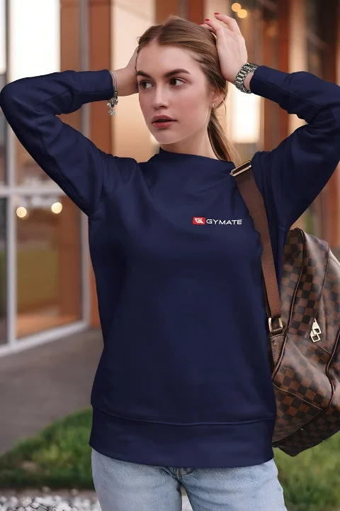 Womens Athletic Essentials Sports Sweatshirt Navy [Chest red & white logo] Artistic Women's Avant - 