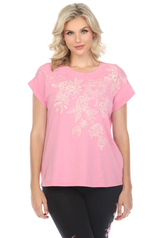Johnny Was JWLA Addison Embroidered Relaxed Tee J12723 Boho Chic * Vintage Women's 1970S Johnny Was JWLA Addison Embroidered Relaxed Tee J12723 Boho Chic * Vintage Women's 1970S
