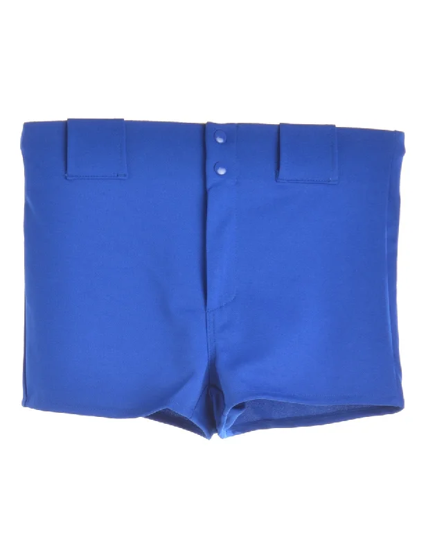 Blue Baseball Shorts Vintage Women's 1970S 