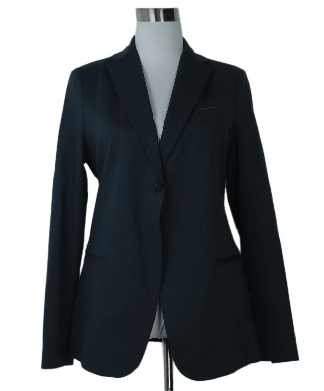 Fabiana Filippi Navy Cotton Jacket sz 4 Artistic Women's Avant - 