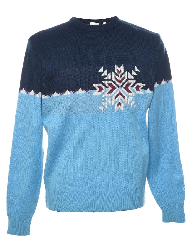 Blue Jumper - L Luxurious Women's High -  end