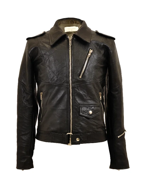 100% Recycled Leather Biker Jackets