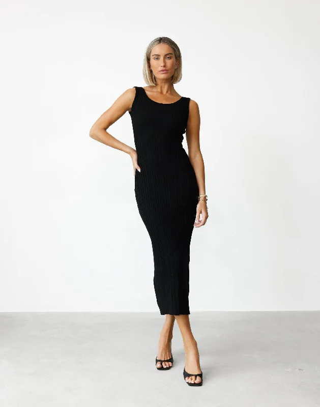 Josefina Maxi Dress (Black) Adventure