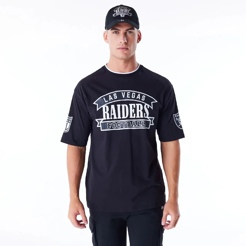Las Vegas Raiders NFL Graphic Black Oversized T-Shirt purpose