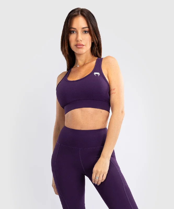 Venum Essential Women's Medium Impact Sports Bra - Deep Purple