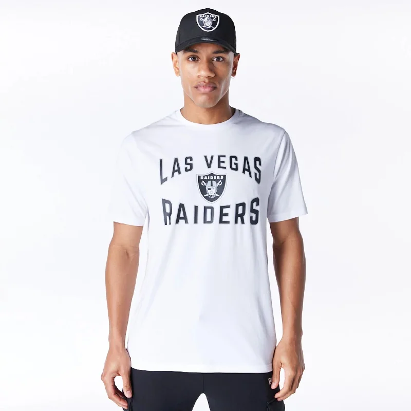 Las Vegas Raiders NFL Graphic White and Black T-Shirt Country