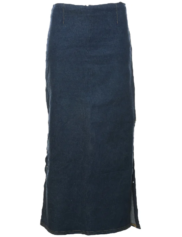 Body-con Denim Skirt - S Unique Women's Upcycled