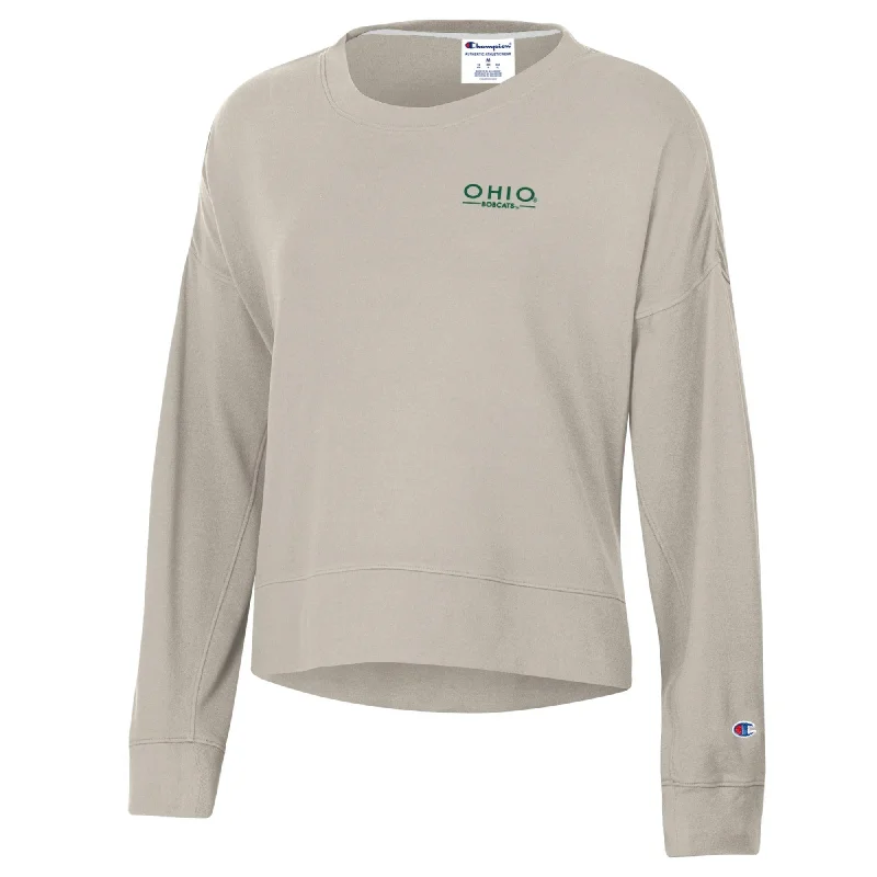 Ohio Sweatshirt Women's Beige Champion Fleece Refined Women's Classic 