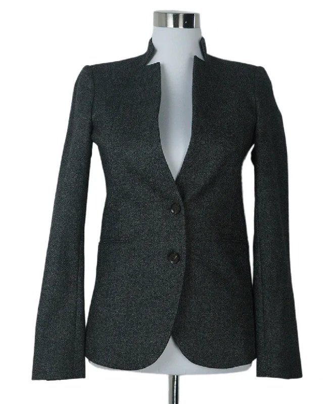 Gucci Charcoal Wool Jacket sz 2 Rugged Women's Outdoor 