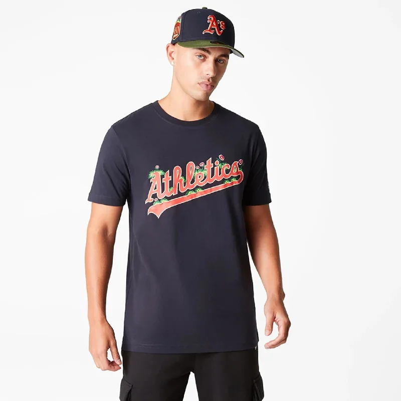 Oakland Athletics MLB Hook Up Navy T-Shirt Business