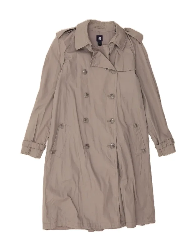 GAP Womens Trench Coat UK 14 Medium Grey Bohemian Women's Free