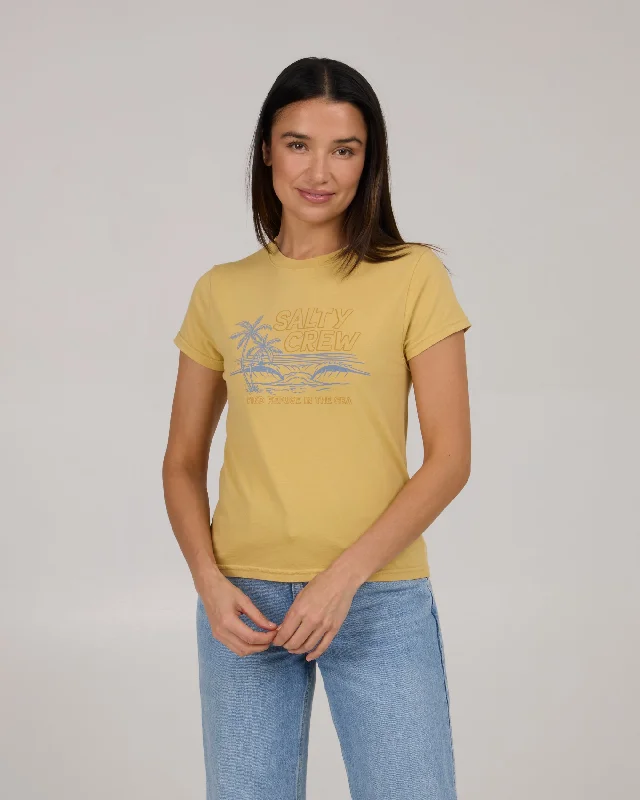 A-Frame Modern Tee - Dusty Gold Country