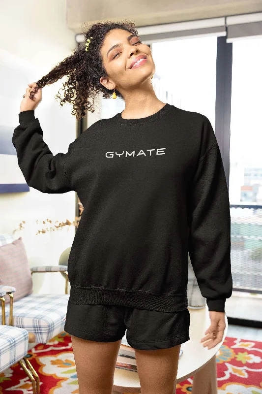 Designer Womens Sweatshirts Original Gymate Logo [large] Elegant Women's 