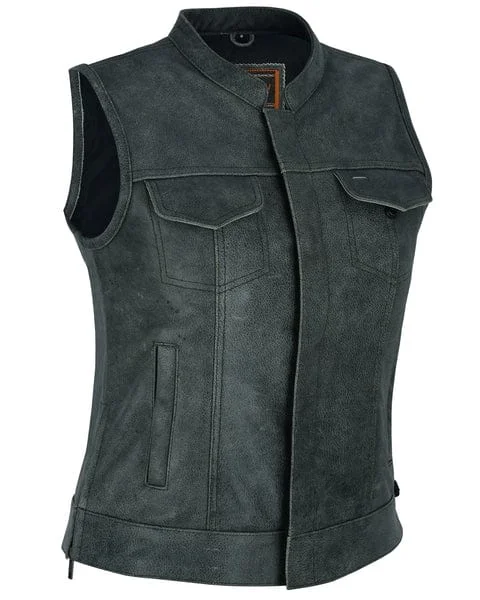 Women’s Premium Single Back Panel Concealment Vest - Gray Confident Women's High - fashion