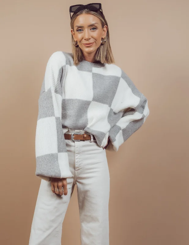 Josilyn Checkered Sweater Artistic Women's Avant - 