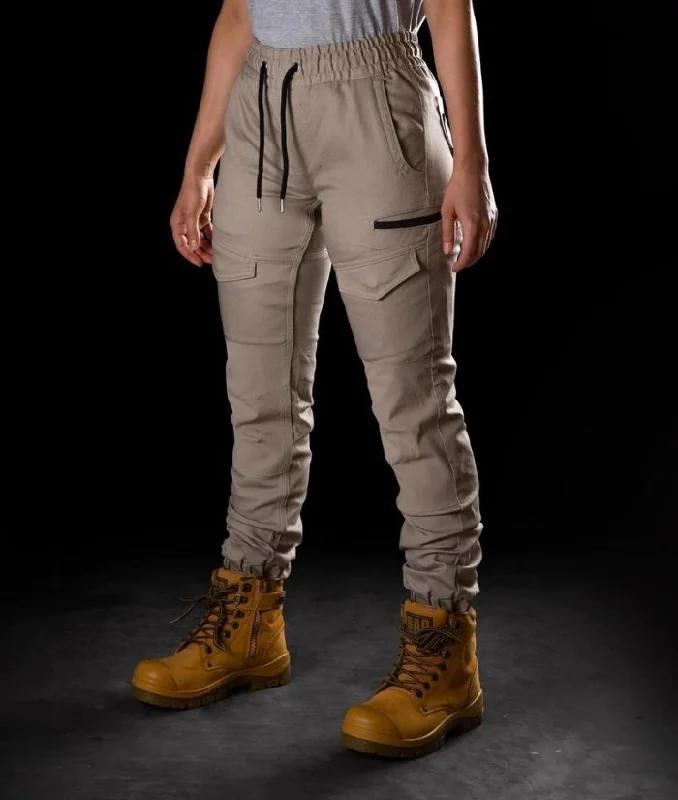 Bad Womens Saviour Cuffed, Elastic Waist, Work Pants Streetwear Style for 