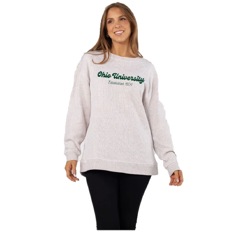 Ohio Bobcats Women's Chicka-D Warm-Up Crewneck Artistic Women's Avant - 